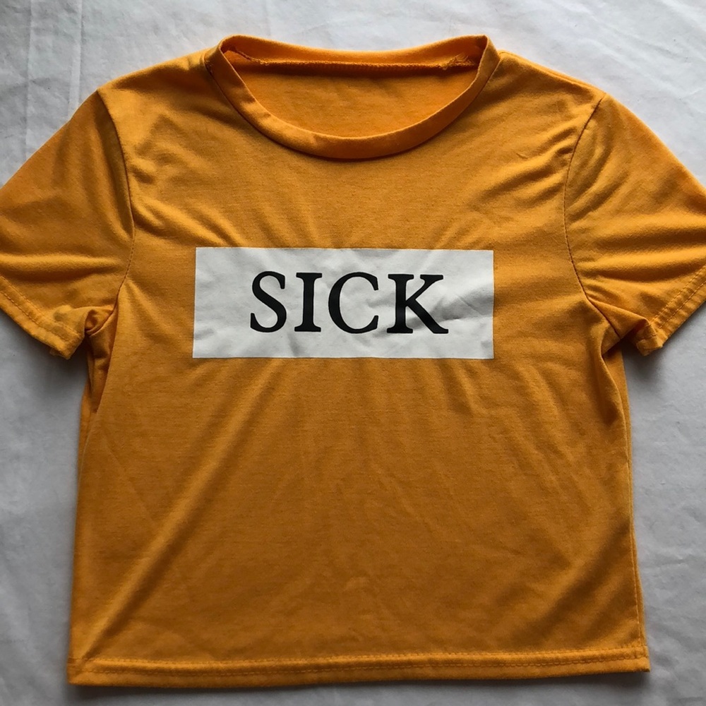 Yellow logo t-shirt